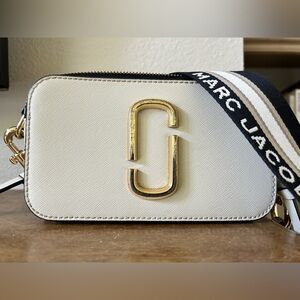Marc Jacobs Cream and Gold Crossbody Bag